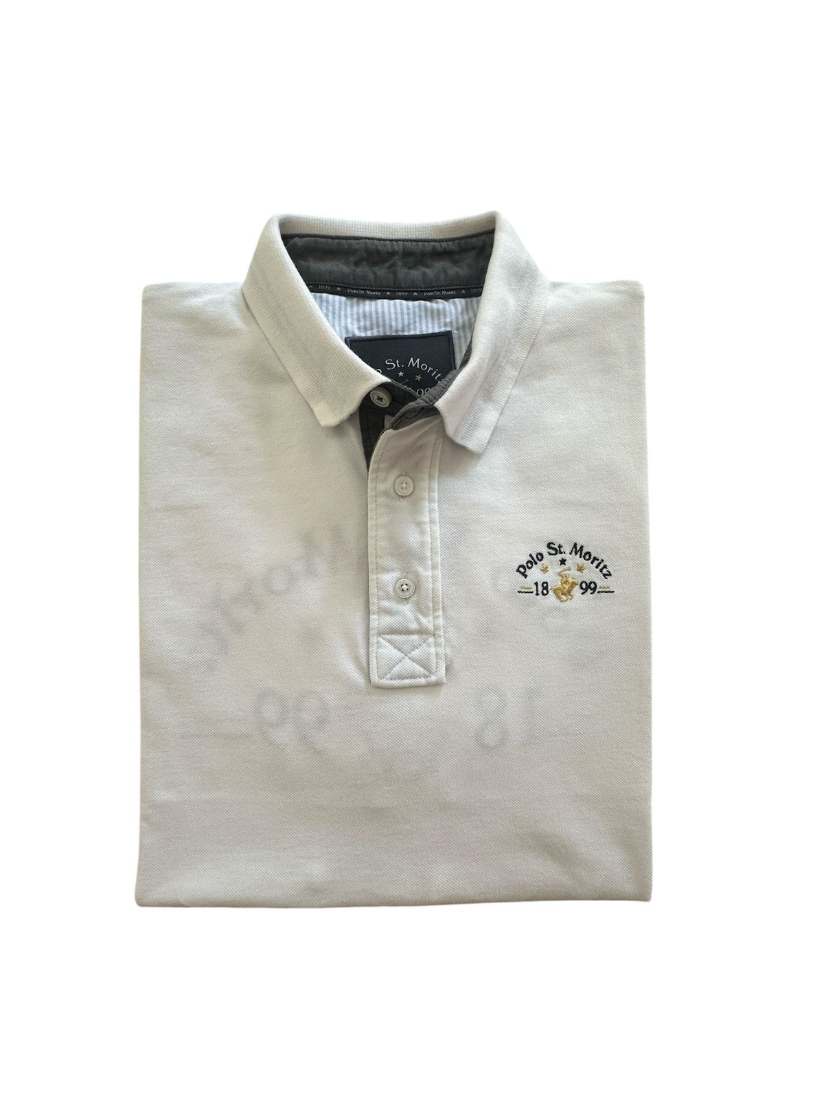 Polo Shirt Estampada Branca